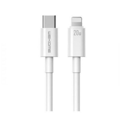 ΚΑΛΩΔ USB-TYPE C WK ΣΕ LIGHTNING WDC-168 WHITE 1m